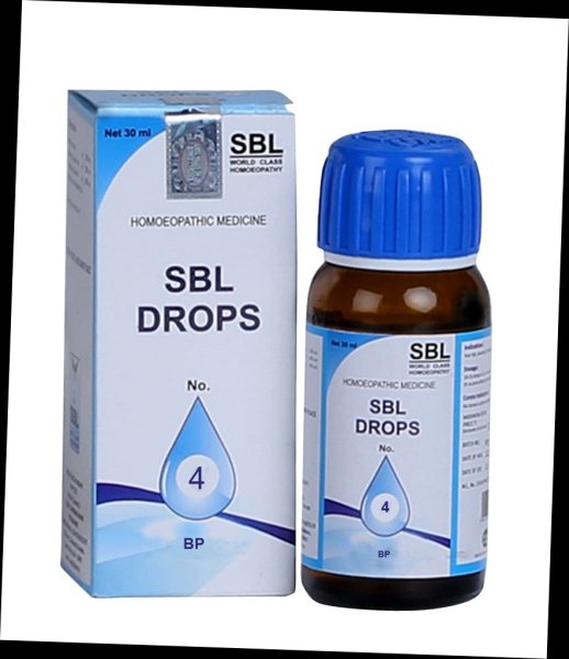 <B>SBL DROPS No 4 - hypertension</B><br> 1 bottle of 30ml <br> SBL cie